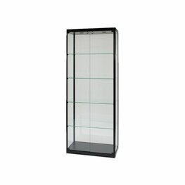 Vitrinekast 200 x 80 x 40 cm.