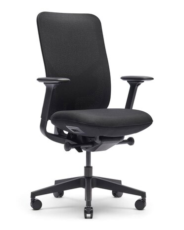 Bureaustoel Zinnia. Met mesh rugleuning.  Met 5 jaar garantie. NEN-EN-1335 getest