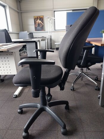 Eenvoudige bureaustoel zwart OUTLET!!