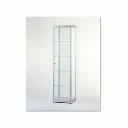 Vitrinekast 200 x 50 x 40 cm.