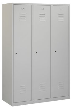 Lockerkast 180 x 120 x 50 cm (HxBxD) met ventilatie sleuven in deur. Lockerkast 180 x 120 x 50 cm (HxBxD) met ventilatie sleuven in deur.