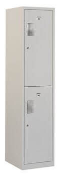 Lockerkast. 180 x 40 x 50 cm (HxBxD). 1 kolom met 2 deurtjes en perforatie ventilatie in deuren Lockerkast. 180 x 40 x 50 cm (HxBxD). 1 kolom met 2 deurtjes en perforatie ventilatie in deuren
