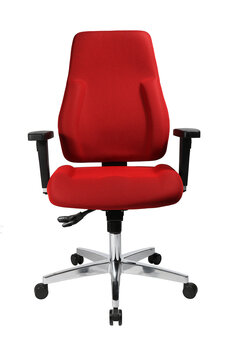 Bureaustoel met 3D armleuningen van Duits fabricaat en 3 jaar garantie. Gestoffeerd in zwart of rood. Bureaustoel met 3D armleuningen van Duits fabricaat en 3 jaar garantie. Gestoffeerd in zwart of rood.